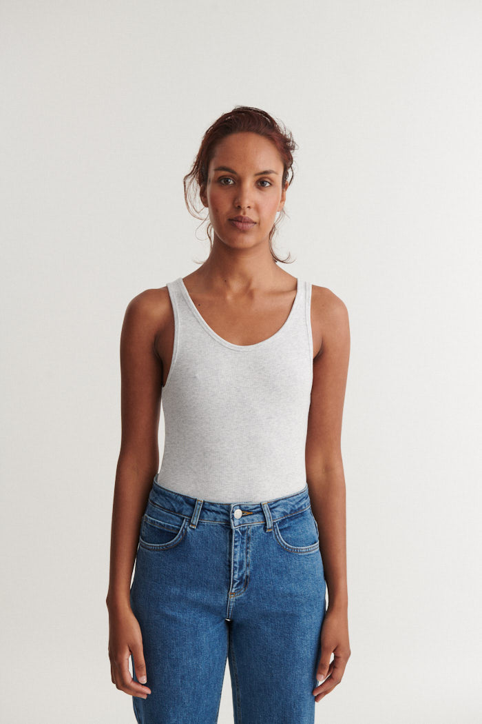 Basic Apparel Ludmilla Tank Tops & tank-tops 318 Light Grey Mel.